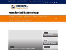 Tablet Screenshot of football-academies.gr
